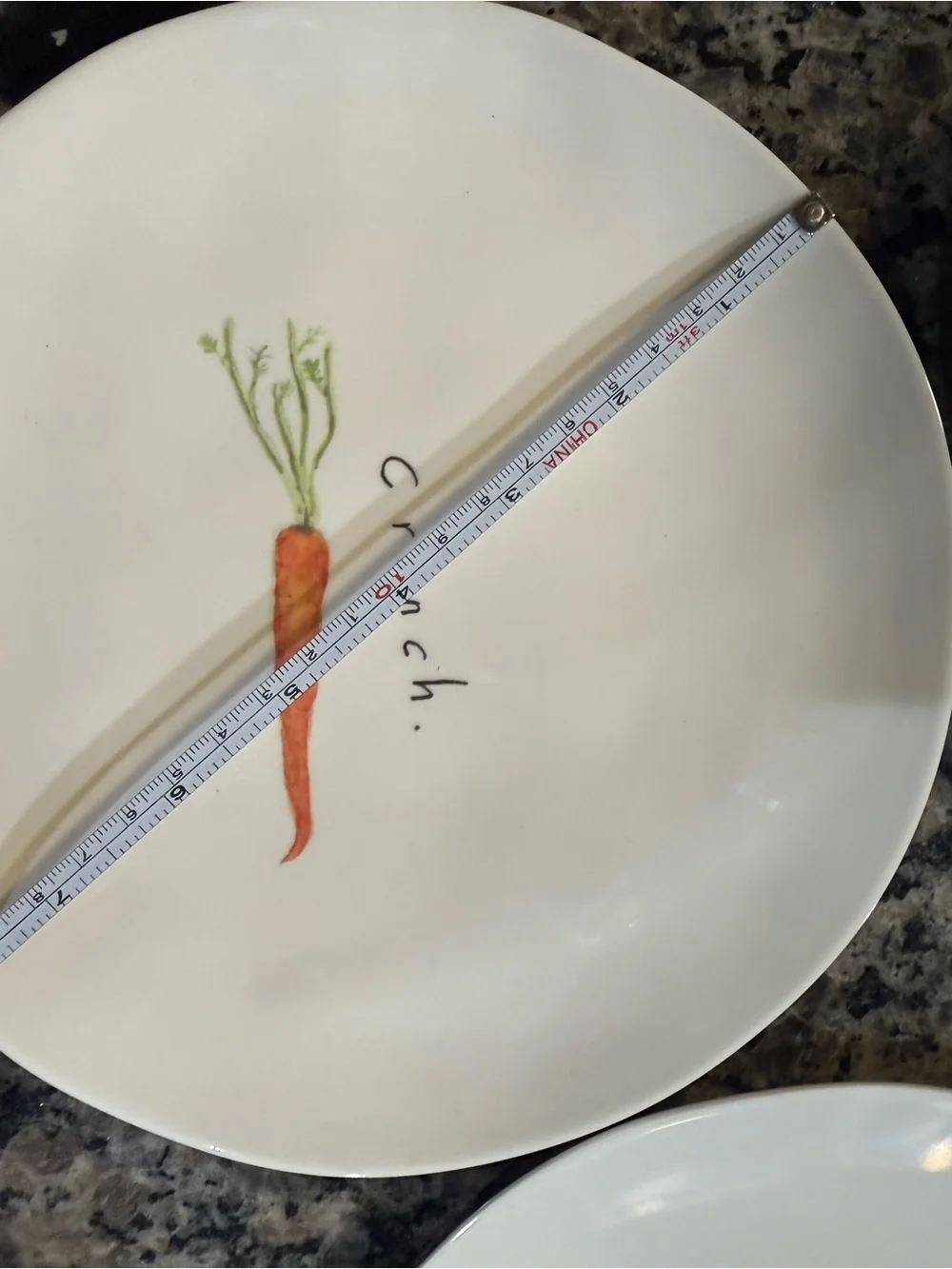 Rae Dunn White Dessert Plates with Pastel Spring Motifs